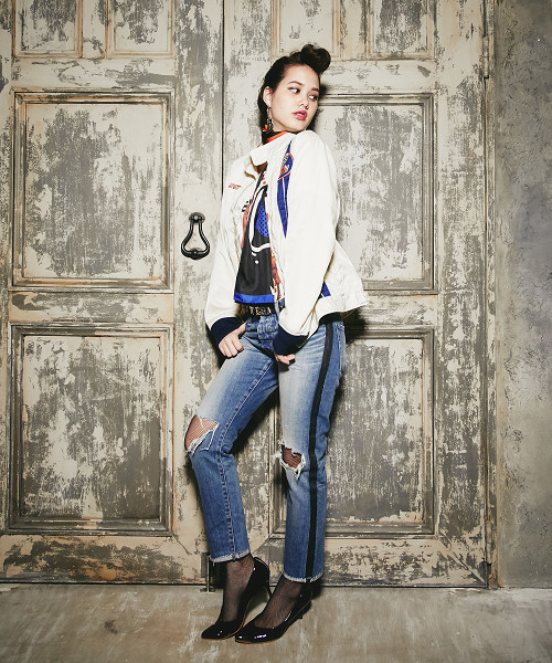 HYSTERIC GLAMOUR(ヒステリックグラマー)の「SPC加工デニム 九分丈スリムPT(デニムパンツ・レディース・インディゴブルー・24inch/25inch/26inch/27inch/28inch)」の9枚目の写真