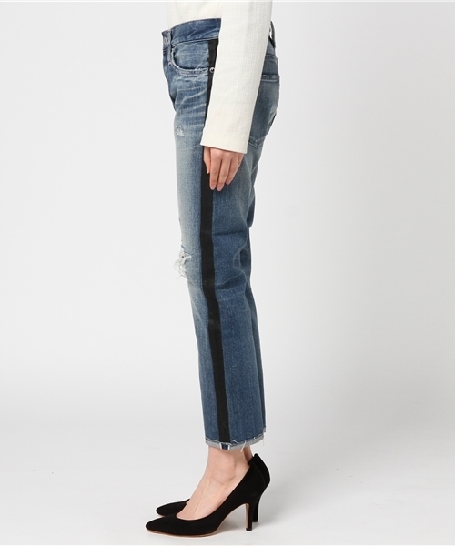 HYSTERIC GLAMOUR(ヒステリックグラマー)の「SPC加工デニム 九分丈スリムPT(デニムパンツ・レディース・インディゴブルー・24inch/25inch/26inch/27inch/28inch)」の4枚目の写真