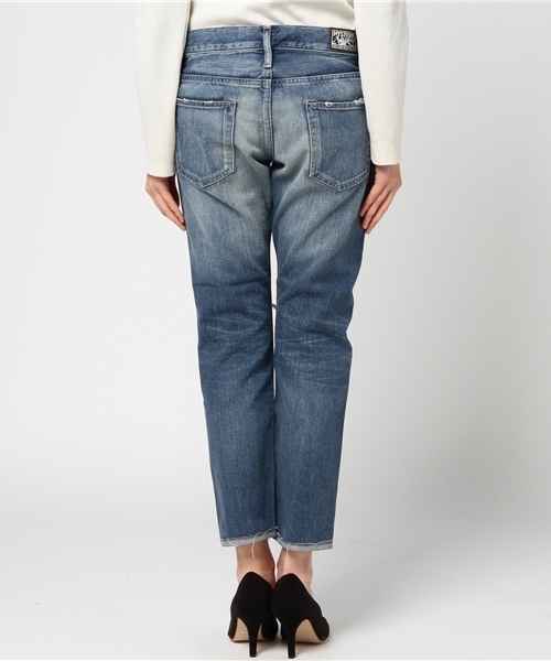 HYSTERIC GLAMOUR(ヒステリックグラマー)の「SPC加工デニム 九分丈スリムPT(デニムパンツ・レディース・インディゴブルー・24inch/25inch/26inch/27inch/28inch)」の3枚目の写真