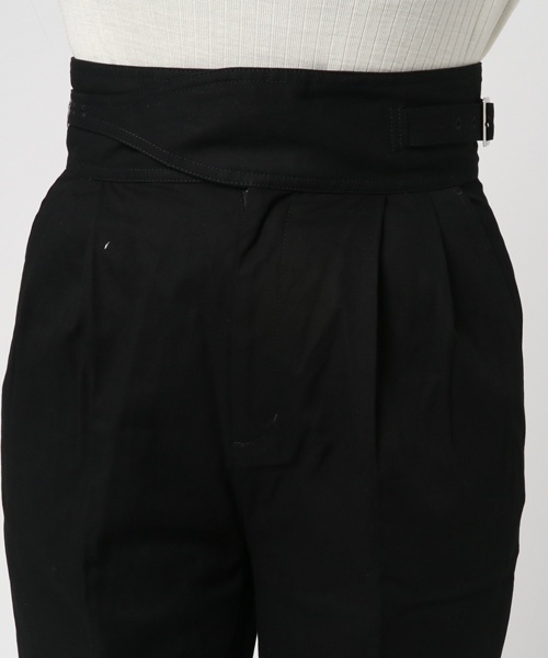 SLY(スライ)の「DOUBLE BELTED センタープレスPT(その他パンツ・レディース・ライトブラウン/ブラック・0/2/1)」の6枚目の写真