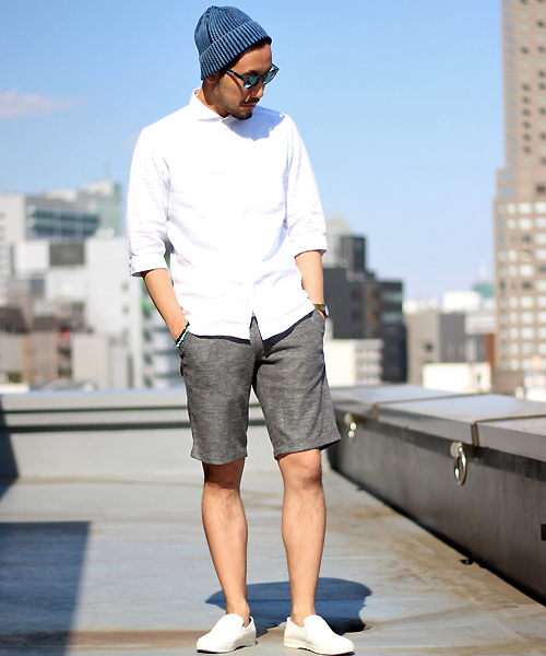 glory crew(グローリークルー)の「T/Rダブルフェイスショーツ(その他パンツ・メンズ・ネイビー/ホワイト/ブラック・S/L/M)」の8枚目の写真