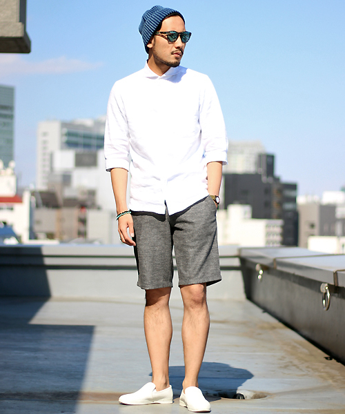 glory crew(グローリークルー)の「T/Rダブルフェイスショーツ(その他パンツ・メンズ・ネイビー/ホワイト/ブラック・S/L/M)」の9枚目の写真