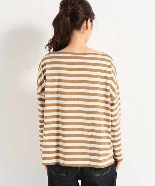 ORCIVAL(オーシバル)の「ORCIVAL ボーダー9分袖T◆(Tシャツ/カットソー・レディース・ブラウン/グリーン/キャメル/レッド・FREE)」の17枚目の写真