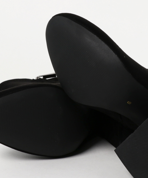 MOUSSY（マウジー）の「FAKE SUEDE SHORT BOOTS（ブーツ・レディース・ブラウン/ブラック・LARGE/MEDIUM/SMALL）」の5枚目の写真