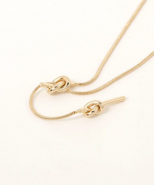 RIVE DROITE（リヴドロワ）の「ひねりキャストネックレス（ネックレス・レディース・ゴールド/シルバー・FREE）」の4枚目の写真