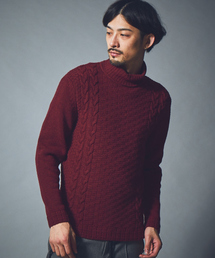 5351 POUR LES HOMMES | リンクスジャガードタートルネックニット(ニット/セーター)