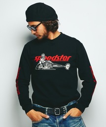 ヒステリックグラマー　speedster プリント 長袖カットソー 黒 ヒステリックグラマー speedster プリント 長袖カットソー 黒