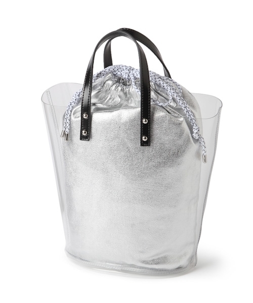 Andemiu（アンデミュウ）の「キンチャクツキシースルートート775751（トートバッグ・グレー/ブラウン・FREE）」の2枚目の写真