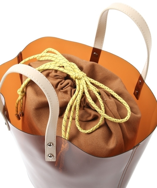 Andemiu（アンデミュウ）の「キンチャクツキシースルートート775751（トートバッグ・グレー/ブラウン・FREE）」の8枚目の写真