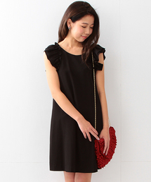 Ray BEAMS | Ray BEAMS / フリルスリーブ ジョーゼットワンピース(ワンピース)