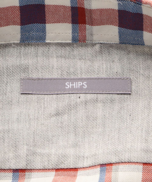SHIPS(シップス)の「SU: レギュラーカラー トップチェック 7スリーブ シャツ(シャツ/ブラウス・メンズ・ピンク/レッド/ブルー・MEDIUM/LARGE)」の16枚目の写真
