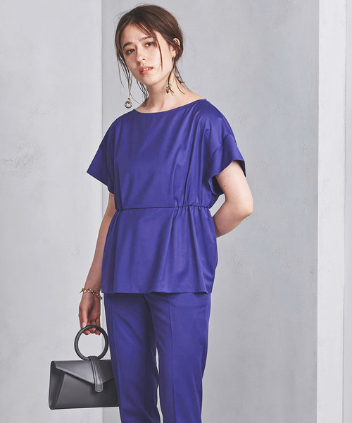 UNITED ARROWS（ユナイテッドアローズ）の「UBCB P/R ツイル ダブルギャザー プルオーバー ◆（シャツ/ブラウス・レディース・グレー/ブラック/パープル・36/38）」の3枚目の写真