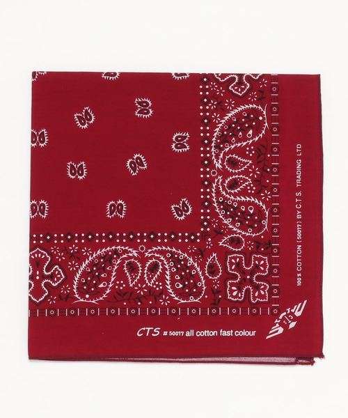 チャイハネ（チャイハネ）の「【チャイハネ】ペイズリープリントバンダナ（バンダナ/スカーフ・レディース・ブラック/ブルー/グリーン/ミント/ネイビー/パープル/レッド/ホワイト/ワインレッド/イエロー・FREE）」の10枚目の写真