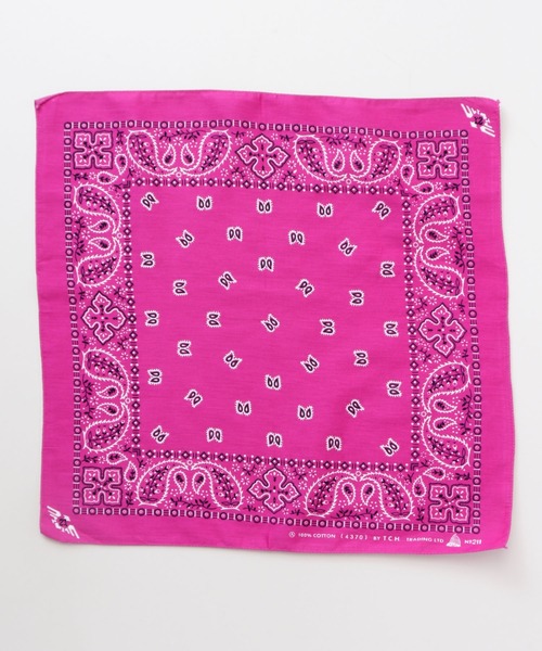 チャイハネ（チャイハネ）の「【チャイハネ】ペイズリープリントバンダナ（バンダナ/スカーフ・レディース・ブラック/ブルー/グリーン/ミント/ネイビー/パープル/レッド/ホワイト/ワインレッド/イエロー・FREE）」の11枚目の写真