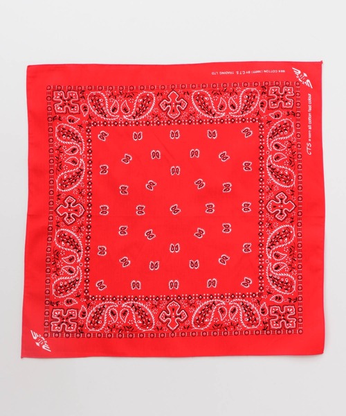 チャイハネ（チャイハネ）の「【チャイハネ】ペイズリープリントバンダナ（バンダナ/スカーフ・レディース・ブラック/ブルー/グリーン/ミント/ネイビー/パープル/レッド/ホワイト/ワインレッド/イエロー・FREE）」の13枚目の写真