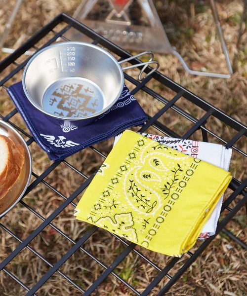 チャイハネ（チャイハネ）の「【チャイハネ】ペイズリープリントバンダナ（バンダナ/スカーフ・レディース・ブラック/ブルー/グリーン/ミント/ネイビー/パープル/レッド/ホワイト/ワインレッド/イエロー・FREE）」の15枚目の写真