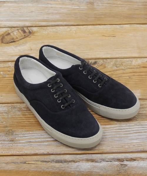 JOURNAL STANDARD（ジャーナルスタンダード）の「●スエード クロスステッチ スニーカー（スニーカー・メンズ・ネイビー/グリーン/レオパード/ウッド/タン/スミクロ・40/42/41）」の5枚目の写真