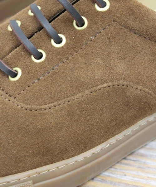 JOURNAL STANDARD（ジャーナルスタンダード）の「●スエード クロスステッチ スニーカー（スニーカー・メンズ・ネイビー/グリーン/レオパード/ウッド/タン/スミクロ・40/42/41）」の9枚目の写真