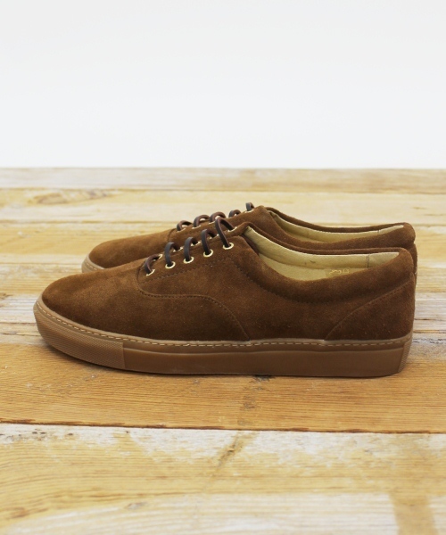 JOURNAL STANDARD（ジャーナルスタンダード）の「●スエード クロスステッチ スニーカー（スニーカー・メンズ・ネイビー/グリーン/レオパード/ウッド/タン/スミクロ・40/42/41）」の13枚目の写真