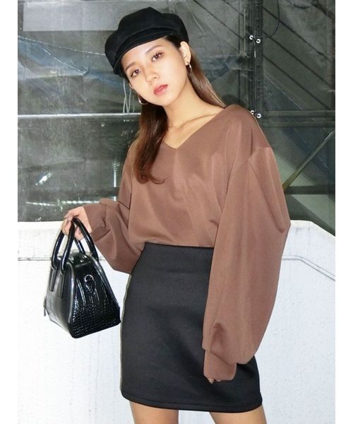 EMODA（エモダ）の「ツイルキャスケット（キャスケット・レディース・ブラック/ブラウン・FREE）」の6枚目の写真