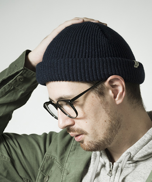 Mighty Shine（マイティシャイン）の「mko7917-ROLL WATCH 帽子（ニットキャップ/ビーニー・メンズ・ブラック/ベージュ/ブルー/チャコール/オレンジ/ネイビー・FREE）」の4枚目の写真