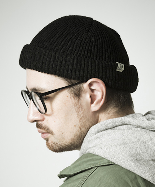 Mighty Shine（マイティシャイン）の「mko7917-ROLL WATCH 帽子（ニットキャップ/ビーニー・メンズ・ブラック/ベージュ/ブルー/チャコール/オレンジ/ネイビー・FREE）」の2枚目の写真