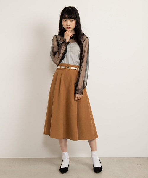 WEGO（ウィゴー）の「WEGO/チュールレースフリルネックTシャツ（Tシャツ/カットソー・レディース・ブラック/オフホワイト・FREE）」の11枚目の写真