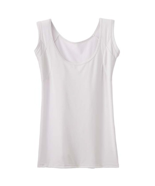 YU'NOW（ユナウ）の「ひんやり冷感！汗取り付クールハーフフレンチ【制菌】【抗菌防臭】【吸水速乾】（インナーウェア/肌着・レディース・ブラック/ベージュ/オフホワイト/ネイビー/ミント/ライトグレー/ピンク/ブラウン・MEDIUM/LARGE/X-LARGE/XXXX-LARGE/XXX-LARGE/XX-LARGE）」の3枚目の写真