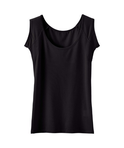 YU'NOW（ユナウ）の「ひんやり冷感！汗取り付クールハーフフレンチ【制菌】【抗菌防臭】【吸水速乾】（インナーウェア/肌着・レディース・ブラック/ベージュ/オフホワイト/ネイビー/ミント/ライトグレー/ピンク/ブラウン・MEDIUM/LARGE/X-LARGE/XXXX-LARGE/XXX-LARGE/XX-LARGE）」の2枚目の写真