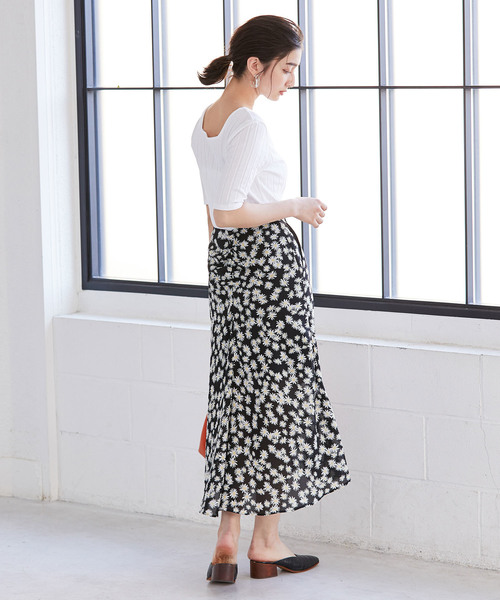 ADAM ET ROPE'（アダムエロペ）の「ワイドトタンテレコＴシャツ（Tシャツ/カットソー・レディース・ホワイト/ピンク/スミクロ・FREE）」の13枚目の写真