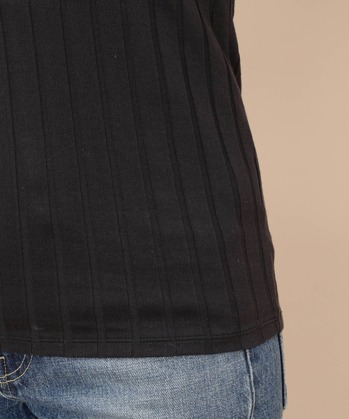 ADAM ET ROPE'（アダムエロペ）の「ワイドトタンテレコＴシャツ（Tシャツ/カットソー・レディース・ホワイト/ピンク/スミクロ・FREE）」の14枚目の写真