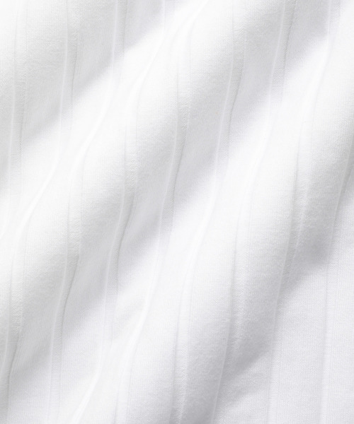 ADAM ET ROPE'（アダムエロペ）の「ワイドトタンテレコＴシャツ（Tシャツ/カットソー・レディース・ホワイト/ピンク/スミクロ・FREE）」の17枚目の写真