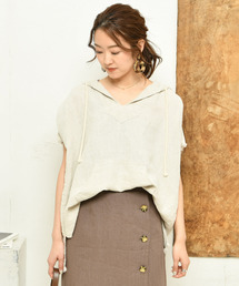 DouDou | リネンメキシカンパーカー(シャツ/ブラウス)