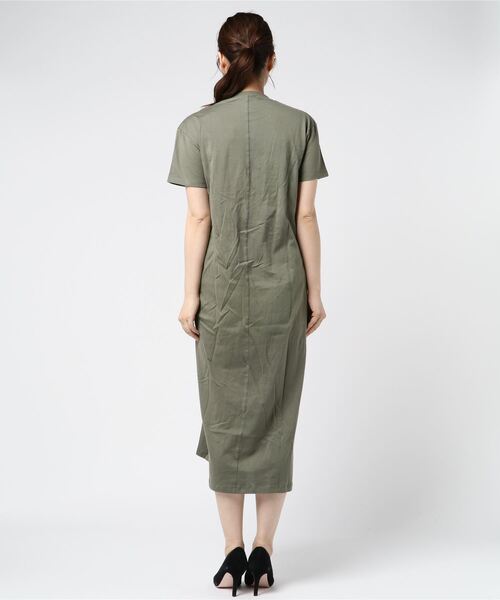 Culture Medium（カルチャーミディアム）の「40s綿天竺フロントツイストワンピース（ワンピース・レディース・ホワイト/テラコッタ/ライトベージュ/カーキ/ブラック・FREE）」の6枚目の写真