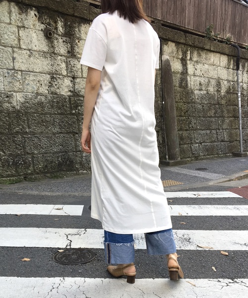 Culture Medium（カルチャーミディアム）の「40s綿天竺フロントツイストワンピース（ワンピース・レディース・ホワイト/テラコッタ/ライトベージュ/カーキ/ブラック・FREE）」の8枚目の写真