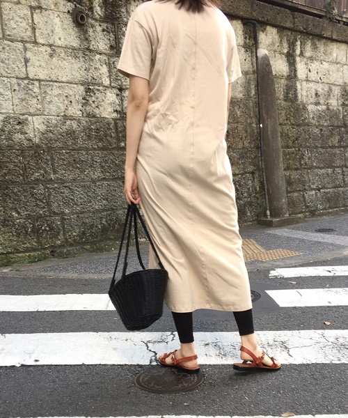 Culture Medium（カルチャーミディアム）の「40s綿天竺フロントツイストワンピース（ワンピース・レディース・ホワイト/テラコッタ/ライトベージュ/カーキ/ブラック・FREE）」の11枚目の写真