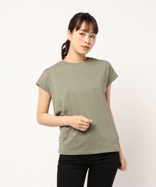 AMERICAN HOLIC（アメリカンホリック）の「ベーシックノースリーブカットプルオーバー（Tシャツ/カットソー・レディース・ブラック/カーキ/ホワイト系その他/グレー系その他2/グレー系その他・M/L）」の5枚目の写真