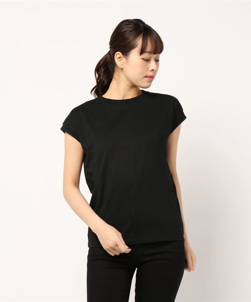 AMERICAN HOLIC（アメリカンホリック）の「ベーシックノースリーブカットプルオーバー（Tシャツ/カットソー・レディース・ブラック/カーキ/ホワイト系その他/グレー系その他2/グレー系その他・M/L）」の2枚目の写真