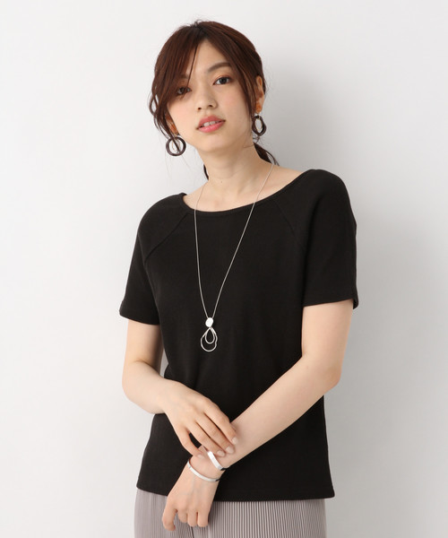GLOBAL WORK(グローバルワーク)の「2WAYスクエアプルオーバー/839606(Tシャツ/カットソー・レディース・オフホワイト/オレンジ系その他/ブラック・MEDIUM/LARGE)」の13枚目の写真