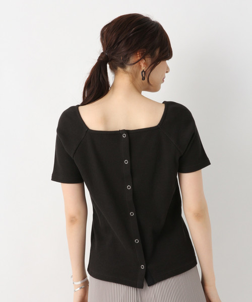 GLOBAL WORK(グローバルワーク)の「2WAYスクエアプルオーバー/839606(Tシャツ/カットソー・レディース・オフホワイト/オレンジ系その他/ブラック・MEDIUM/LARGE)」の12枚目の写真