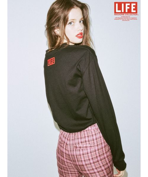 jouetie（ジュエティ）の「LIFE フォト ロンT（Tシャツ/カットソー・レディース・ライトブルー/ブラック/オフホワイト・MEDIUM）」の11枚目の写真