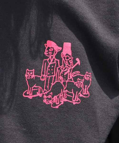 AlexanderLeeChang(アレキサンダーリーチャン)の「AlexanderLeeChang/アレキサンダーリーチャン BLACK CAT T(Tシャツ/カットソー・メンズ・イエロー/ブラック/ホワイト・2/3)」の4枚目の写真