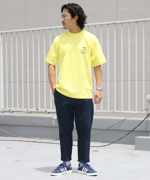 AlexanderLeeChang(アレキサンダーリーチャン)の「AlexanderLeeChang/アレキサンダーリーチャン BLACK CAT T(Tシャツ/カットソー・メンズ・イエロー/ブラック/ホワイト・2/3)」の9枚目の写真