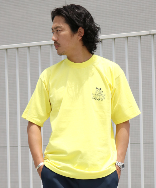 AlexanderLeeChang(アレキサンダーリーチャン)の「AlexanderLeeChang/アレキサンダーリーチャン BLACK CAT T(Tシャツ/カットソー・メンズ・イエロー/ブラック/ホワイト・2/3)」の13枚目の写真