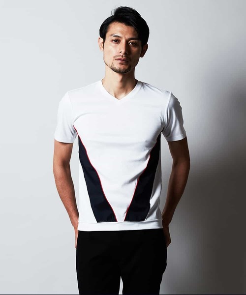 MICHEL KLEIN HOMME (ミッシェルクランオム)の「カットソー(Shield WIN)(Tシャツ/カットソー・メンズ・ブラック/ホワイト・44/46/48/51/52)」の2枚目の写真