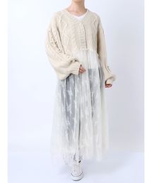 jouetie | レースコンビニットカーデ(ニット/セーター)