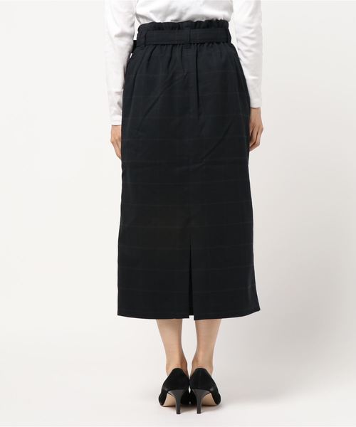 LOWRYS FARM（ローリーズファーム）の「ベルトツキタイトスカート　860286（スカート・レディース・ネイビー/ブラウン/カーキ/ベージュ/ブラウン系その他/ダークブラウン/ブラック・MEDIUM/LARGE）」の9枚目の写真