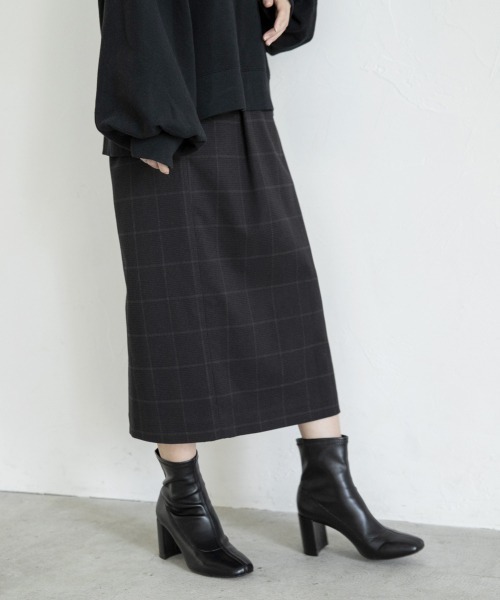 LOWRYS FARM（ローリーズファーム）の「ベルトツキタイトスカート　860286（スカート・レディース・ネイビー/ブラウン/カーキ/ベージュ/ブラウン系その他/ダークブラウン/ブラック・MEDIUM/LARGE）」の7枚目の写真