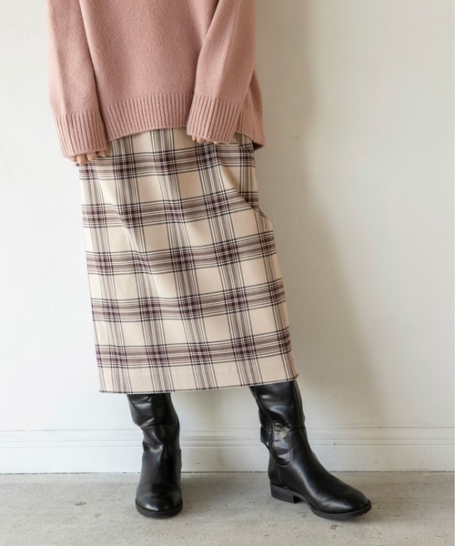 LOWRYS FARM（ローリーズファーム）の「ベルトツキタイトスカート　860286（スカート・レディース・ネイビー/ブラウン/カーキ/ベージュ/ブラウン系その他/ダークブラウン/ブラック・MEDIUM/LARGE）」の21枚目の写真