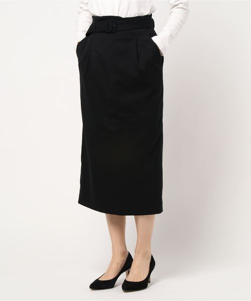 LOWRYS FARM（ローリーズファーム）の「ベルトツキタイトスカート　860286（スカート・レディース・ネイビー/ブラウン/カーキ/ベージュ/ブラウン系その他/ダークブラウン/ブラック・MEDIUM/LARGE）」の11枚目の写真